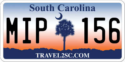 SC license plate MIP156