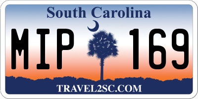 SC license plate MIP169