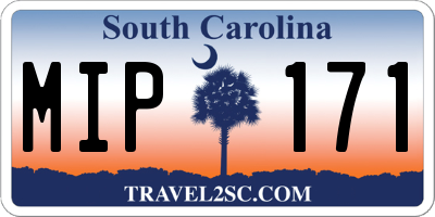 SC license plate MIP171