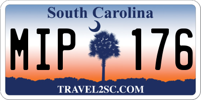 SC license plate MIP176