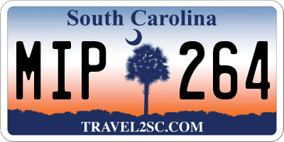 SC license plate MIP264