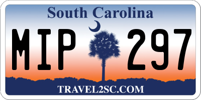 SC license plate MIP297