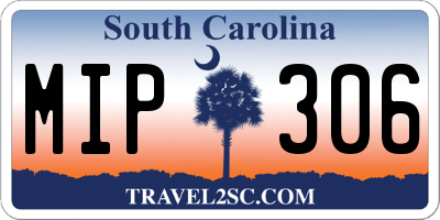 SC license plate MIP306