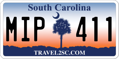 SC license plate MIP411