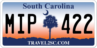 SC license plate MIP422