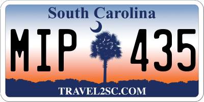 SC license plate MIP435