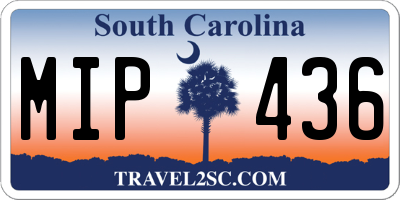 SC license plate MIP436