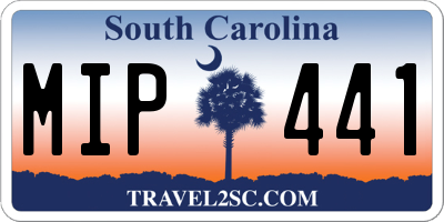 SC license plate MIP441