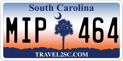SC license plate MIP464