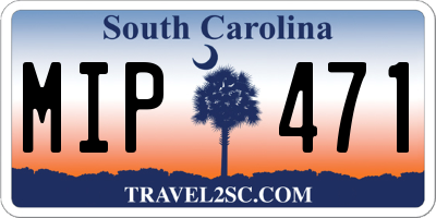 SC license plate MIP471