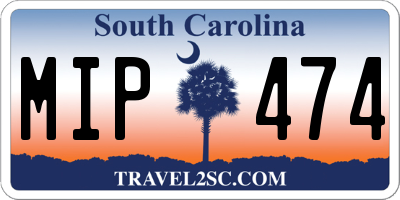 SC license plate MIP474