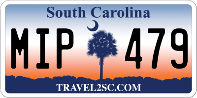 SC license plate MIP479