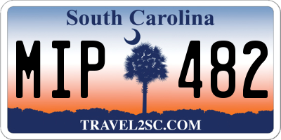 SC license plate MIP482