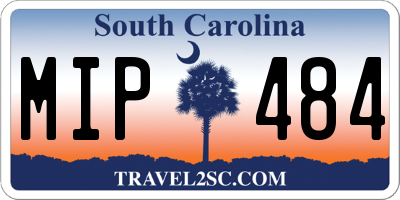 SC license plate MIP484