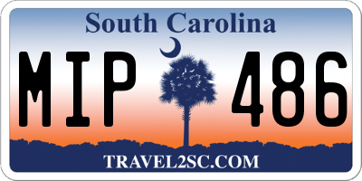 SC license plate MIP486