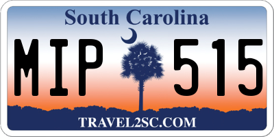 SC license plate MIP515