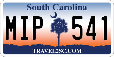 SC license plate MIP541