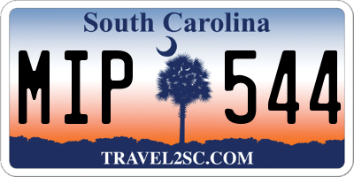 SC license plate MIP544