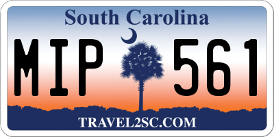 SC license plate MIP561