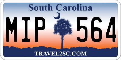 SC license plate MIP564