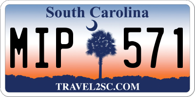 SC license plate MIP571