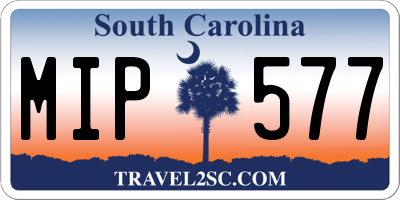 SC license plate MIP577