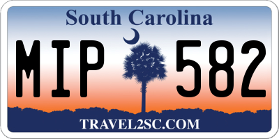 SC license plate MIP582