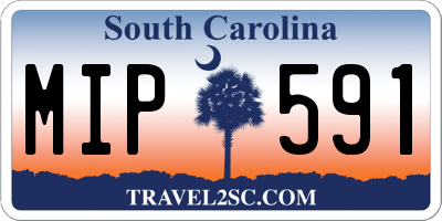 SC license plate MIP591