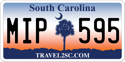 SC license plate MIP595