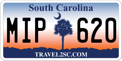 SC license plate MIP620