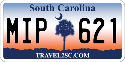 SC license plate MIP621