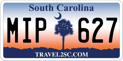SC license plate MIP627