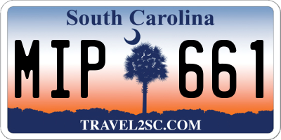 SC license plate MIP661