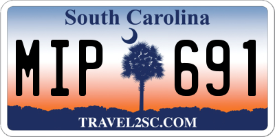 SC license plate MIP691
