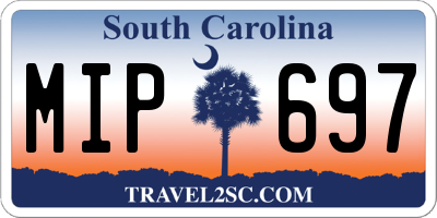 SC license plate MIP697