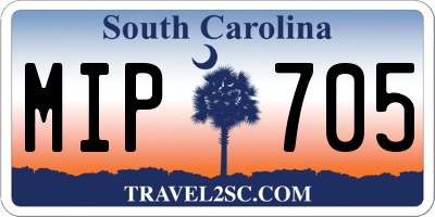 SC license plate MIP705