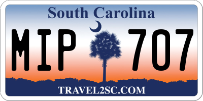 SC license plate MIP707