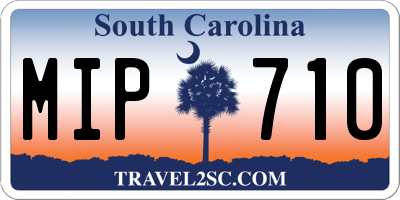 SC license plate MIP710