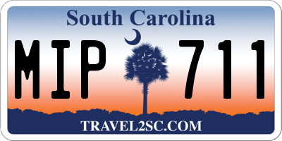 SC license plate MIP711