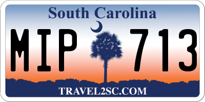 SC license plate MIP713