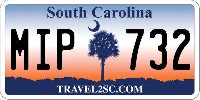 SC license plate MIP732