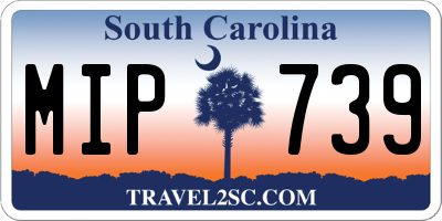 SC license plate MIP739