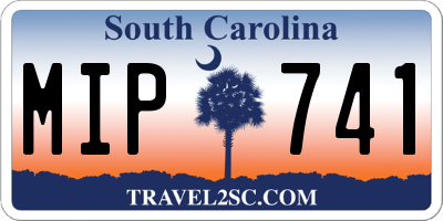 SC license plate MIP741