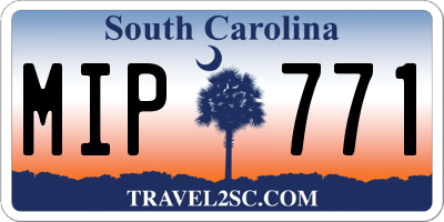 SC license plate MIP771