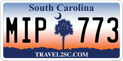 SC license plate MIP773