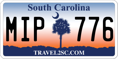 SC license plate MIP776