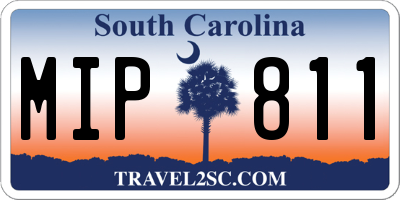SC license plate MIP811