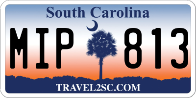 SC license plate MIP813