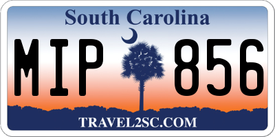 SC license plate MIP856