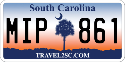 SC license plate MIP861
